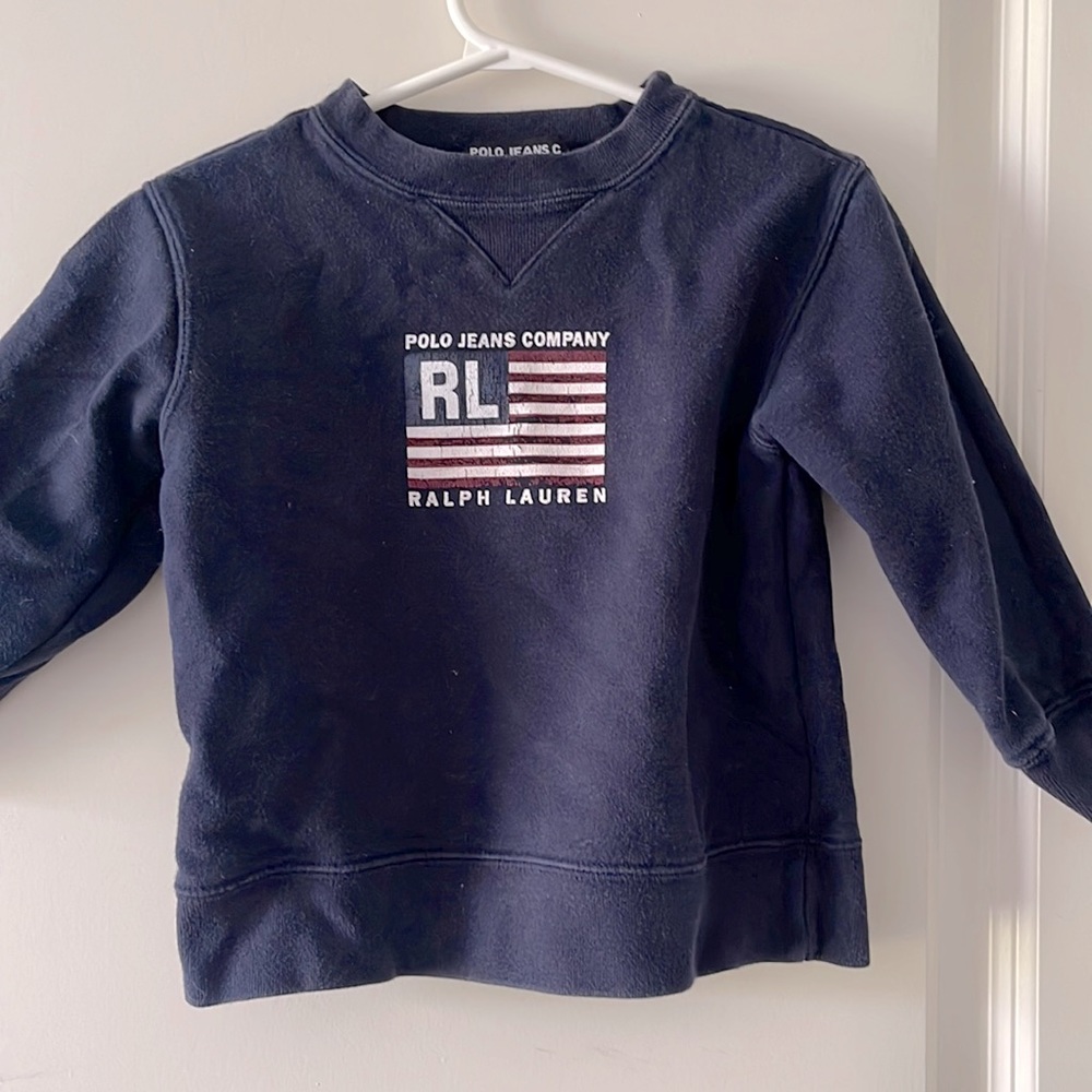 RALPH LAUREN // y2k polo jeans vintage toddler crewneck sweatshirt